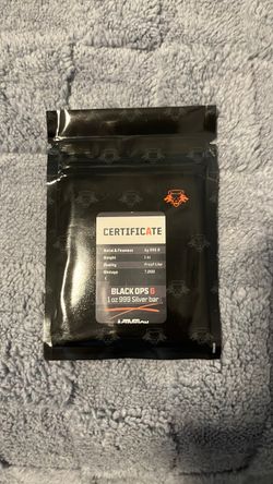 Call of Duty® Black ops 1oz fine silver