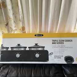 Bella Triple Slow Cooker 