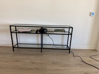 Mid Century Modern Glass Console Table