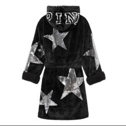 Pink Victoria's Secret Sequin Robe 