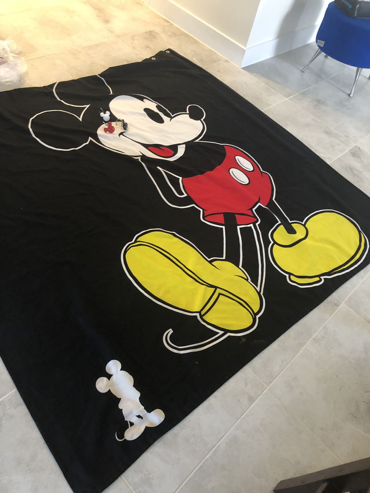 Mickey Shower Curtain with 11 hooks