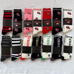Chrome heart socks