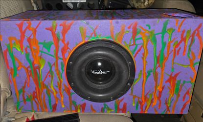Skar Audio EVL 8" Subwoofer with Rp800 amp in custom ported box