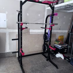 Squat Rack With Pull Up Bar And Dip Handles