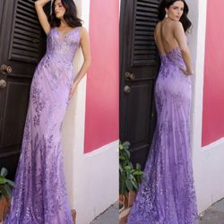 New With Tags Fitted Glittery Long Formal Dress & Prom Dress $175