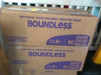 Diapers size 8 youth 80 dupers per box 📦 $50 each box south La