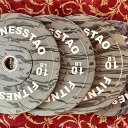 Olympic 2” Bumper Plates 10lbs each x’s 4