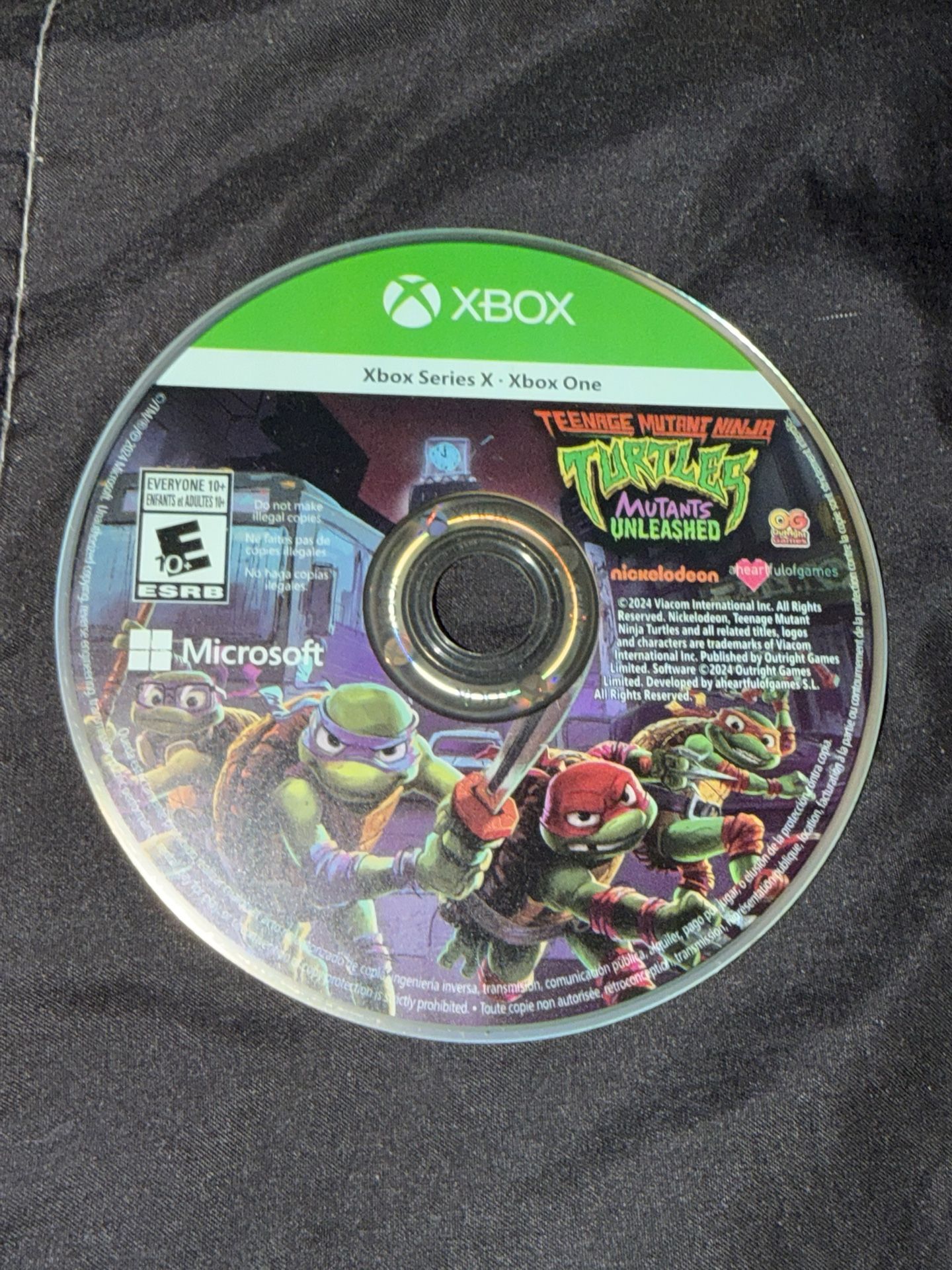 Microsoft Xbox Series X/One Teenage Mutant Ninja Turtles Mutants Unleashed Video Game