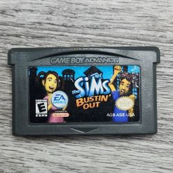 Sims Bustin' Out (Nintendo Game Boy Advance, 2003) CART ONLY AUTHENTIC