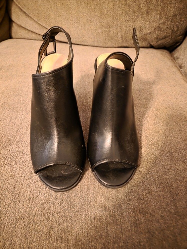 Womens Black Wedges
