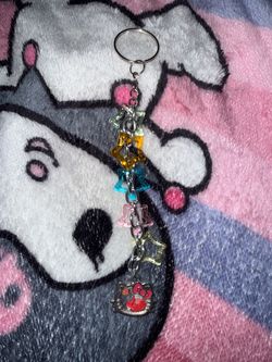 Hello Kitty Charm Keychain with Star Bead