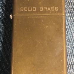 Vintage 1991 Zippo Solid Brass