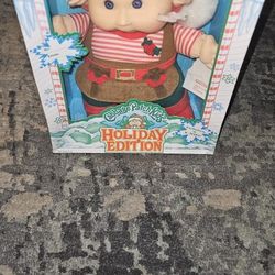 Vintage 1992 Cabbage Patch Kids Hasbro Kmart Holiday Edition Doll Christmas Elf