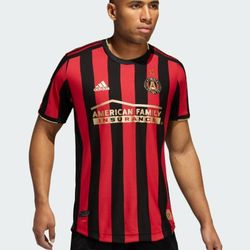 ADIDAS ATLANTA UNITED FC  AUTHENTIC HOME SOCCER JERSEY DP4873 MENS SIZE MEDIUM-LARGE RETAIL $120
