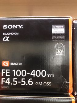Sony FE 100-400mm F/4.5 GM OSS Lens Brand New