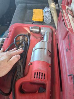 Milwaukee Corded Right Angle Drill with Case