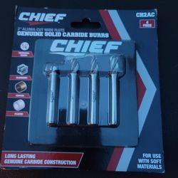 2" Genuine Solid Carbide Burrs-Aluma Cut Wide Flute/Double Cut Drill Bits