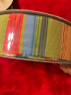 Multicolor Striped Ceramic Baking Dish
