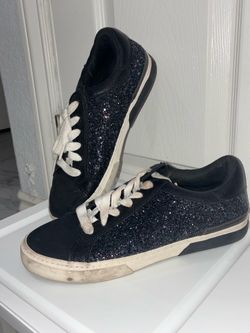 Black Sequin Sneaker Shoes