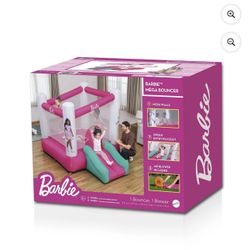 Brand New Barbie 8’4 x 6’6x 6’6 Inflatable Mega Bouncer – Kids Outdoor Bounce House