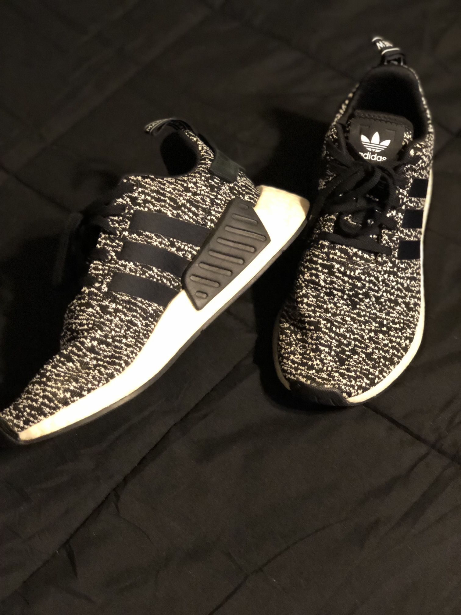 Adidas Boost Black and White