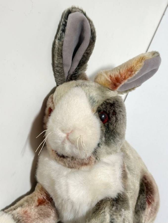 Vintage 2001 Ty Beanies Multicolor Bunny Rabbit Stuffed Plushy Toy