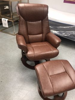 New push back recliner with ottoman by Coaster