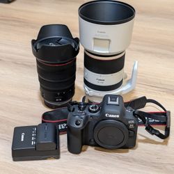 Canon R6 Mark ii, Rf24-70, RF700-200, Mint Condition 