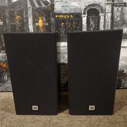 JBL G50 bookshelf speakers.