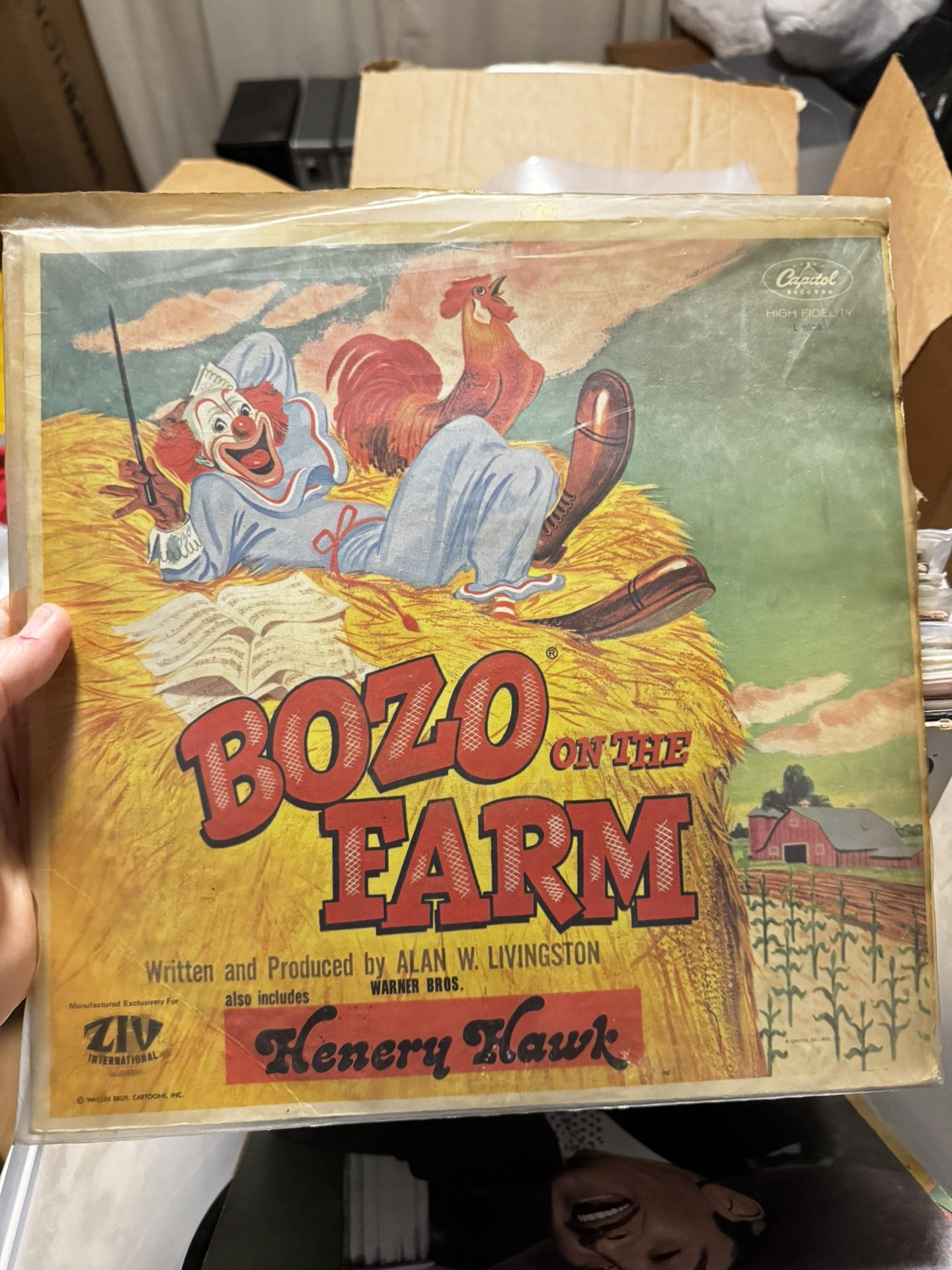 Rare Bozo The Clown Vinyl Records (lot)
