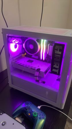 Custom White RGB Gaming PC Desktop