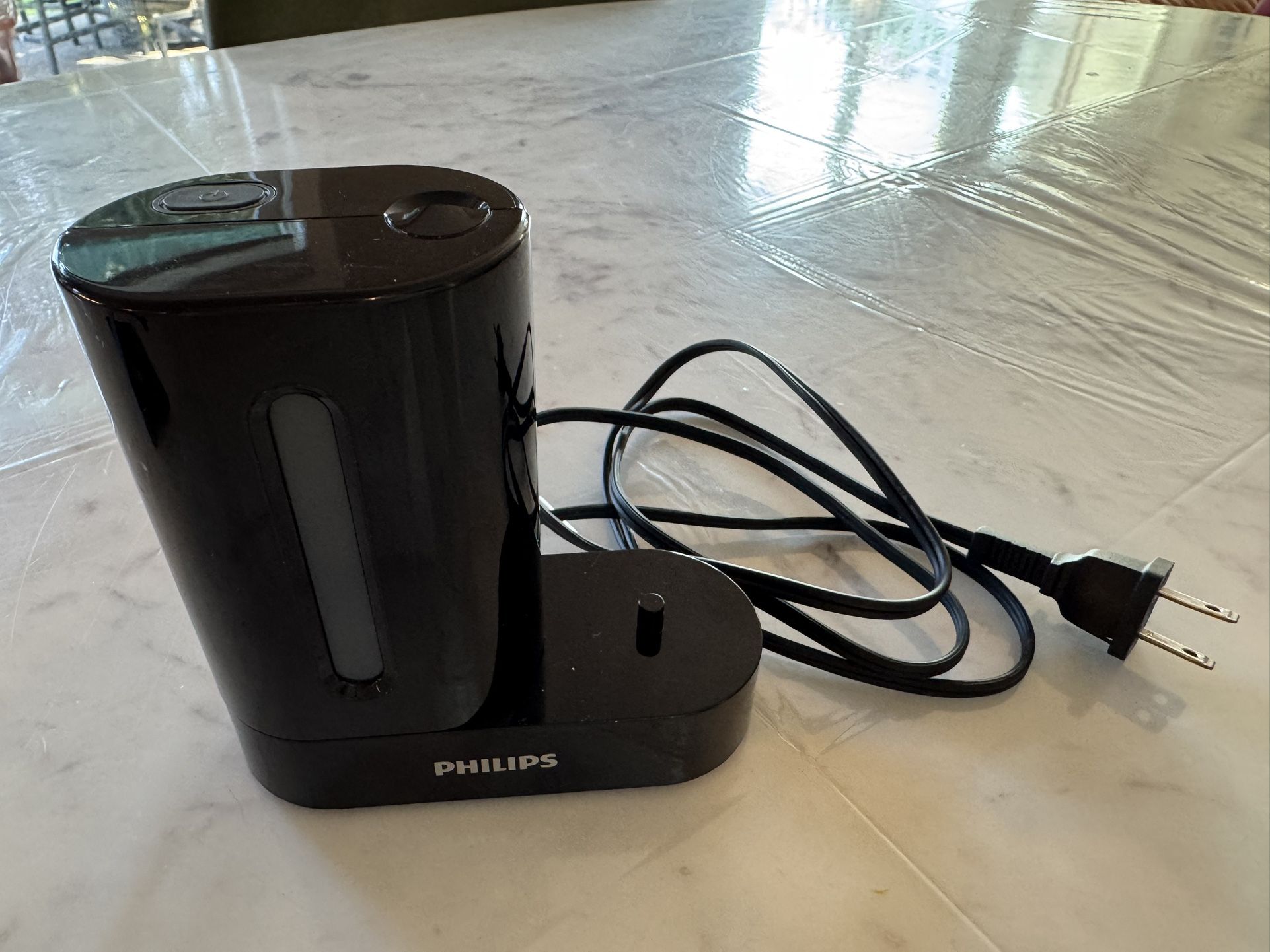 Philips Black Charger & UV Sanitizer for Electric Toothbrush Heads