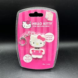 New Hello Kitty 4GB USB Flash Drive W/ Clip For MAC And PC Windows