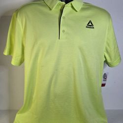 Reebok Sharp Green Perfect Polo Mens Large 
