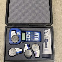 Brady BMP21- Handheld Label Printer With Case & 6 extra boxes of vinyl- Without Charger