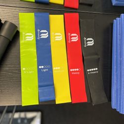 EF-06 Exacme Exercise Equipment Set With Yoga May, Resistance Bands And Adjustable Jump Rope