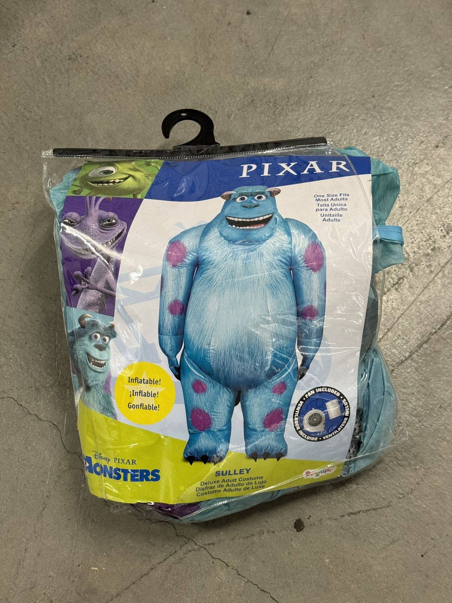 Monsters Inc Sully Inflatable Halloween Costume Adult