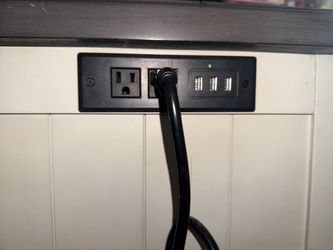 Under-Desk Power Strip with USB Ports