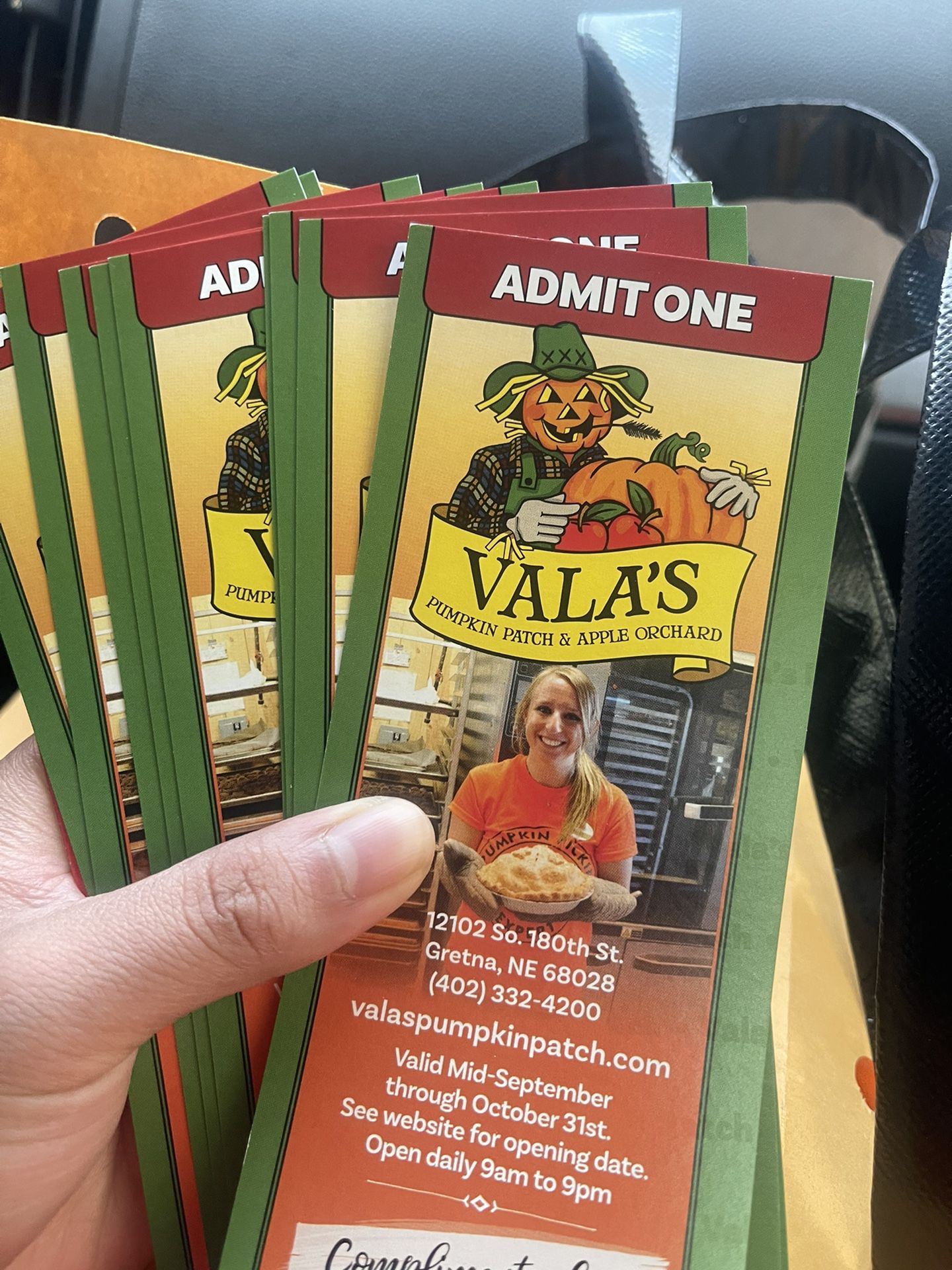 Got Vala’s Pumpkin Tickets