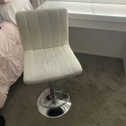 White Vanity Chair/ Stool 