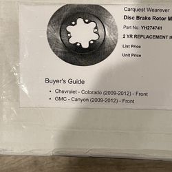 Front Break Rotors 