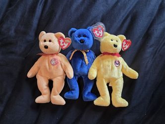 Ty Beanie baby bears Sunny, Unity & Tradee