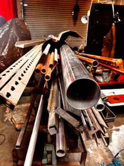 Free metal and metal rack.