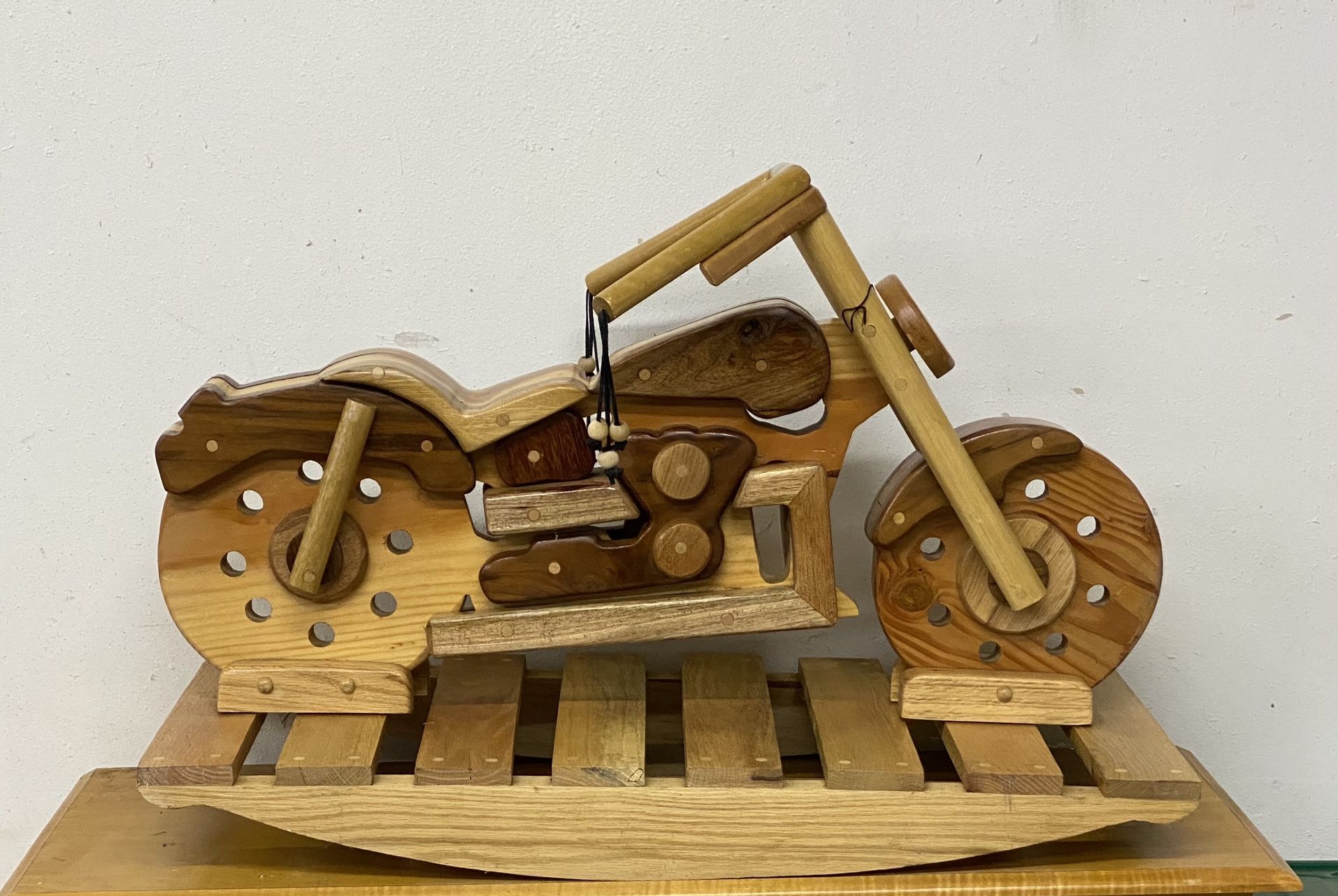 Photo Wood Custom Rocking motorcycle