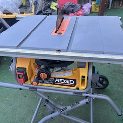 RIDGID 15 Amp 10 in. Portable Corded Pro Jobsite Table Saw with Stand NO ACCESSORIES 