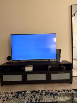 Black TV Stand / Media Console - IKEA BRIMNES Style - Like New - Moving Must Sell!