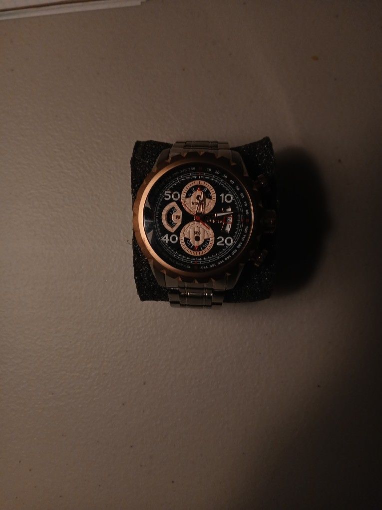 Invicta 28147 Aviator 48mm Quartz Chronograph Stainless Steel Bracelet Watch