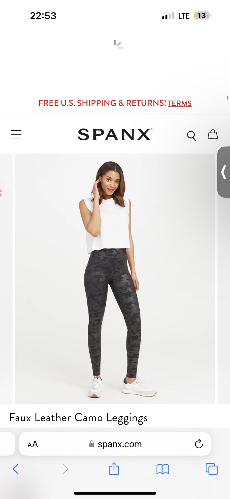 Faux Leather Spanx Camo Leggings for Sale in Vancouver, WA - OfferUp