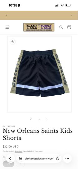 Brand new New Orleans saints kids short
