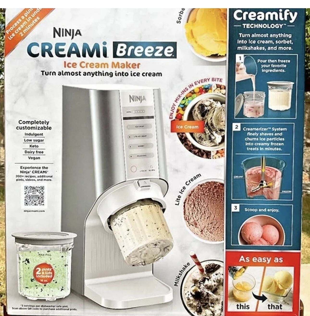 NINJA CREAMI Breeze Ice Cream Maker NC100 For Sale In Brooklyn, NY ...